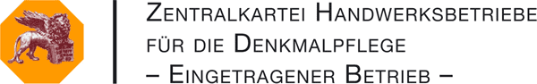 Zentralkartei Handwerksbetriebe für die Denkmalpflege, eingetragener Betrieb